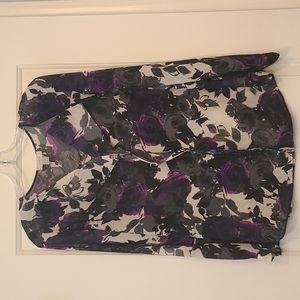 Beautiful long sleeve see-through blouse